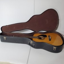 Vintage Univox Acoustic Guitar 6 String Full Size 4/4 Project With Hard Case