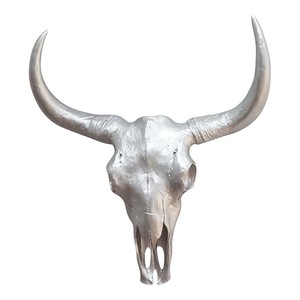 Xl Bullenschadel Wand Garten Deko Figur Skulptur In Und Outdoor H46 Cm Siberfar Ebay