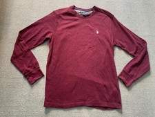 U.S. Polo Assn Long Sleeve mens shirt size Large L Maroon