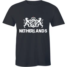 Netherlands Dutch Amsterdam Coat Of Arms Country National Flag Men's Tee T-shirt
