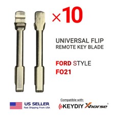 10x New Uncut Universal Flip Remote Key Blade Ford Style Fo21