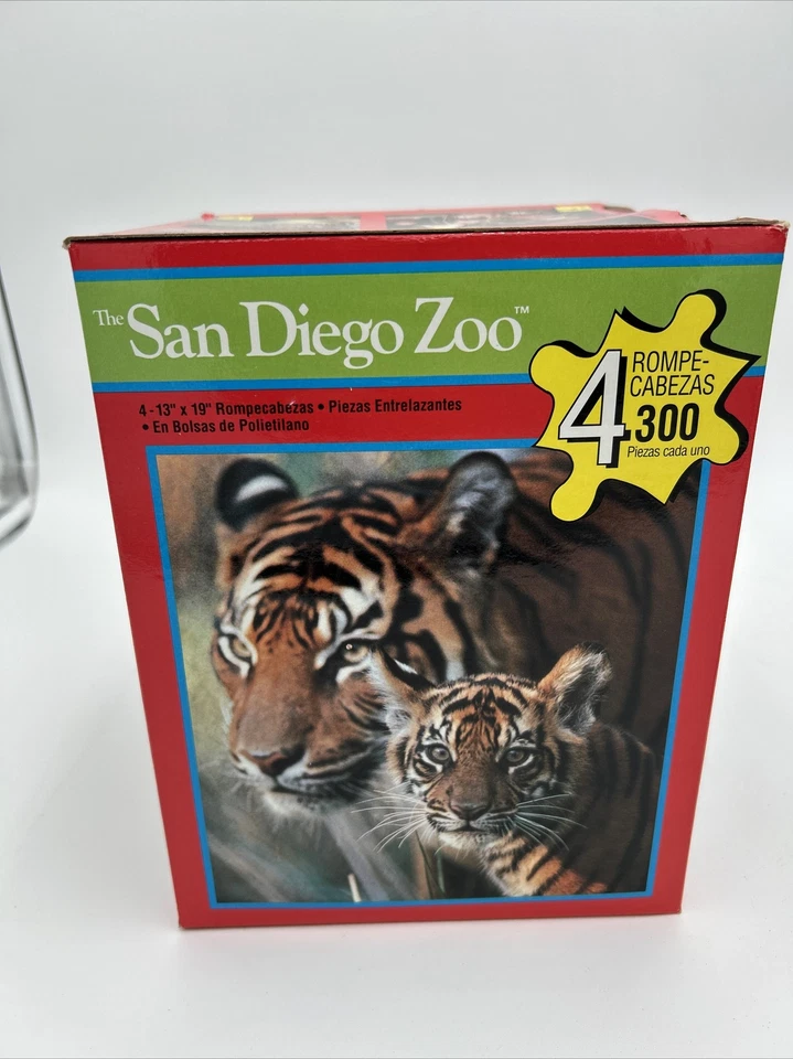 Quebra-cabeças The San Diego Zoo De acordo com Hoyle conjunto de 4 300 peças 13x19 novo - Imagem 4 de 4