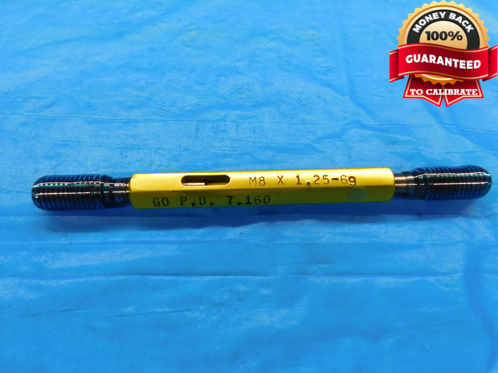 M8 X 1.25 6g METRIC SET THREAD PLUG GAGE 8.0 GO NO GO P.D.'S = 7.160 & 7.042 eBay