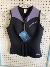 Neo Sport Womens Sleeveless Wetsuit Top 2.5mm size 6 S Front Zipper