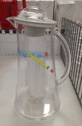 ILSA Caraffa Giada bianca con coperchio in acrilico L 2