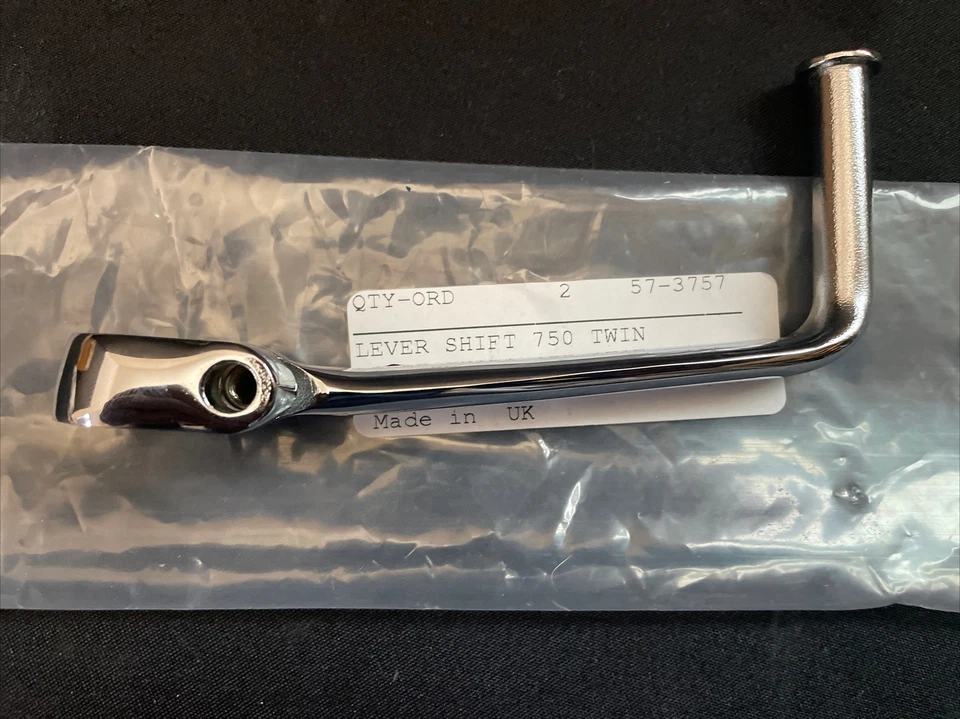 PALANCA DE CAMBIOS DOBLE TRIUMPH 57-3757 TR6 T120 TR7 T140 650 750 HECHA EN U.K Foto 4 de 4