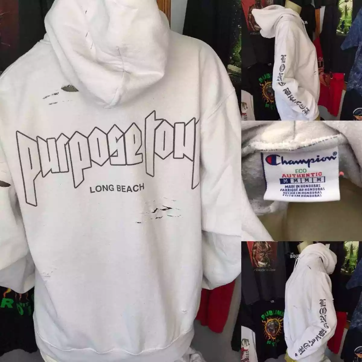 Champion Justin Bieber Purpose Tour Hoodie Medium