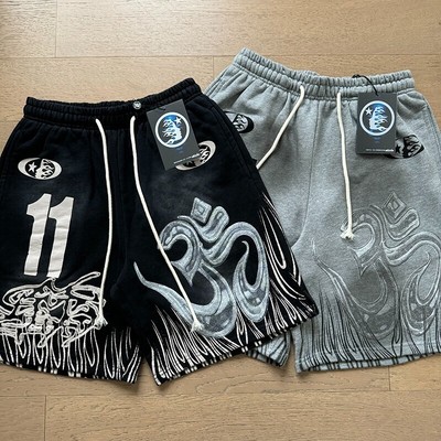 Herren Hell Studios Star Nummer 11 Wasch Stain Druck gewaschen Shorts