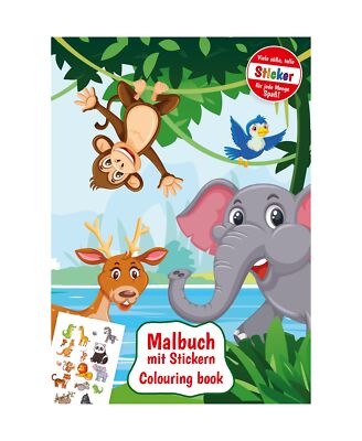 Sticker-Malbuch / DIN A4 / ''Elephant''
