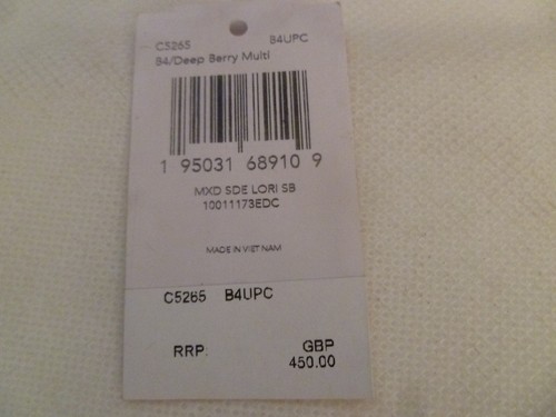 Coach Lori Leder Schultertasche Deep Berry Multi C5265 Neu mit Etikett Neu 100% Original - Bild 11 von 21