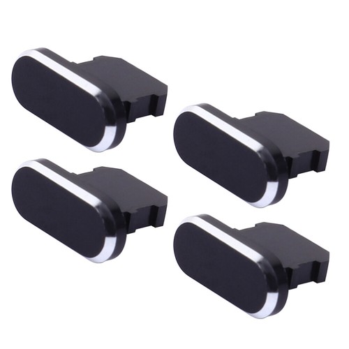 4 Pcs Metall USB -Lochstopfen Schutzabdeckung Für Ladeanschluss Handy Stecker