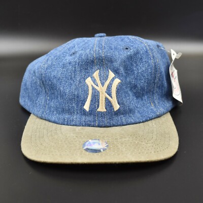 denim yankees hat