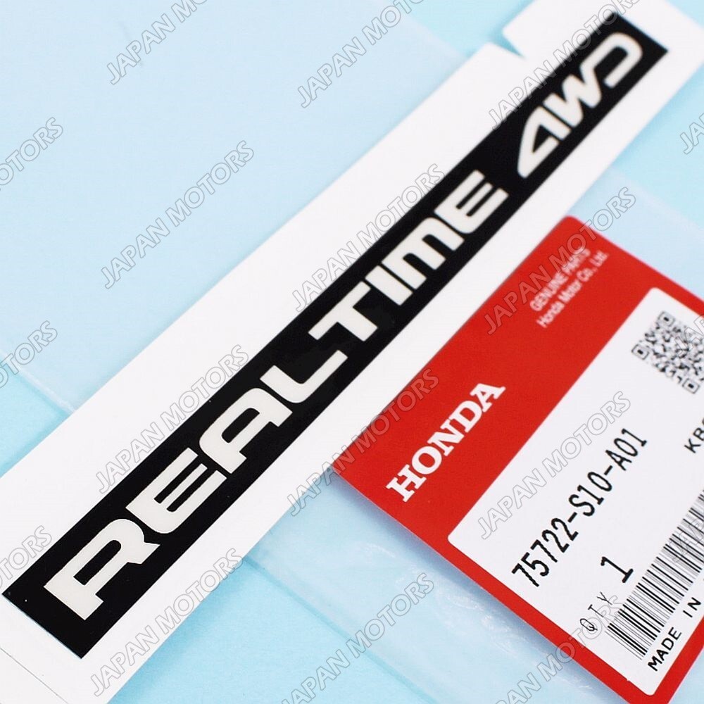 Genuine OEM Honda CR-V Sticker Rear Windshield “REAL TIME 4WD