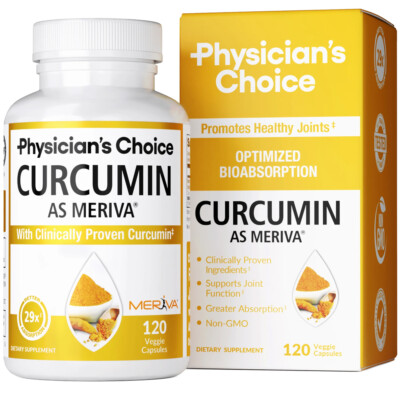 Curcumin 500mg 120 Caps - 29x Better Absorption for Joint & Digestive Health