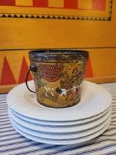 Rare Red Seal Peanut Butter Antique Metal Tin Newton Tea & Spice Co.