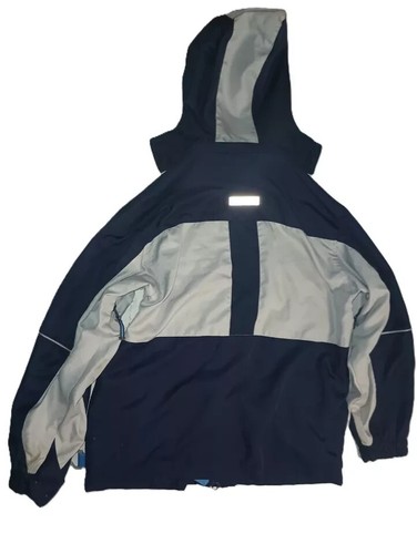 Starter Boys Windbreaker Hooded Jacket Full Zip Outdoor Navy Blue Size L B001 - Picture 6 of 9