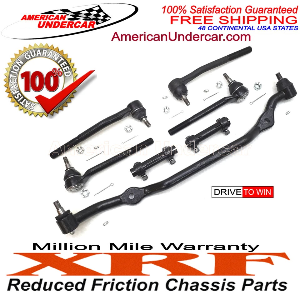 Kit de dirección manguitos de ajuste de enlace central varilla de amarre Chevrolet Camaro 75-81 XRF Foto 2 de 4