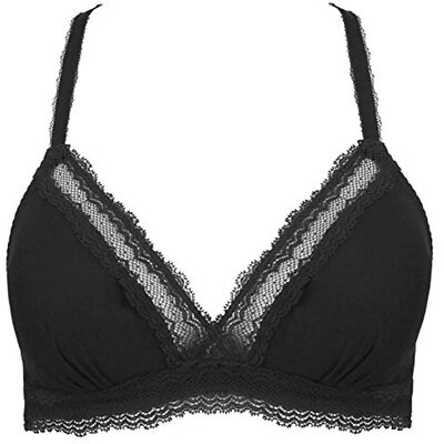Simone Perele Women's Confiance Racerback Wireless Triangle Bra, Black, X-Small