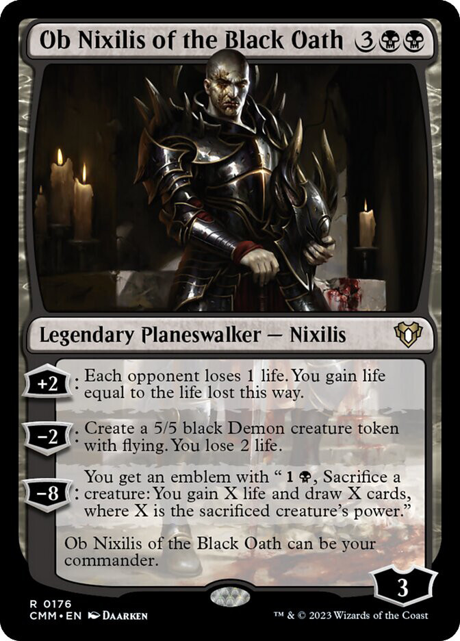 Ob Nixilis of the Black Oath Commander Masters Booster Pack MTG #176