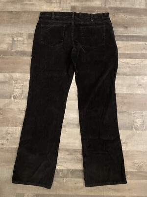 VINTAGE Gap Pants Men 38x34 Black Chino Corduroy Thick Baggy Easy