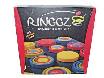 2005 Blue Orange Games RINGGZ 'Strategy is in the Ring' Wooden Game COMPLETE