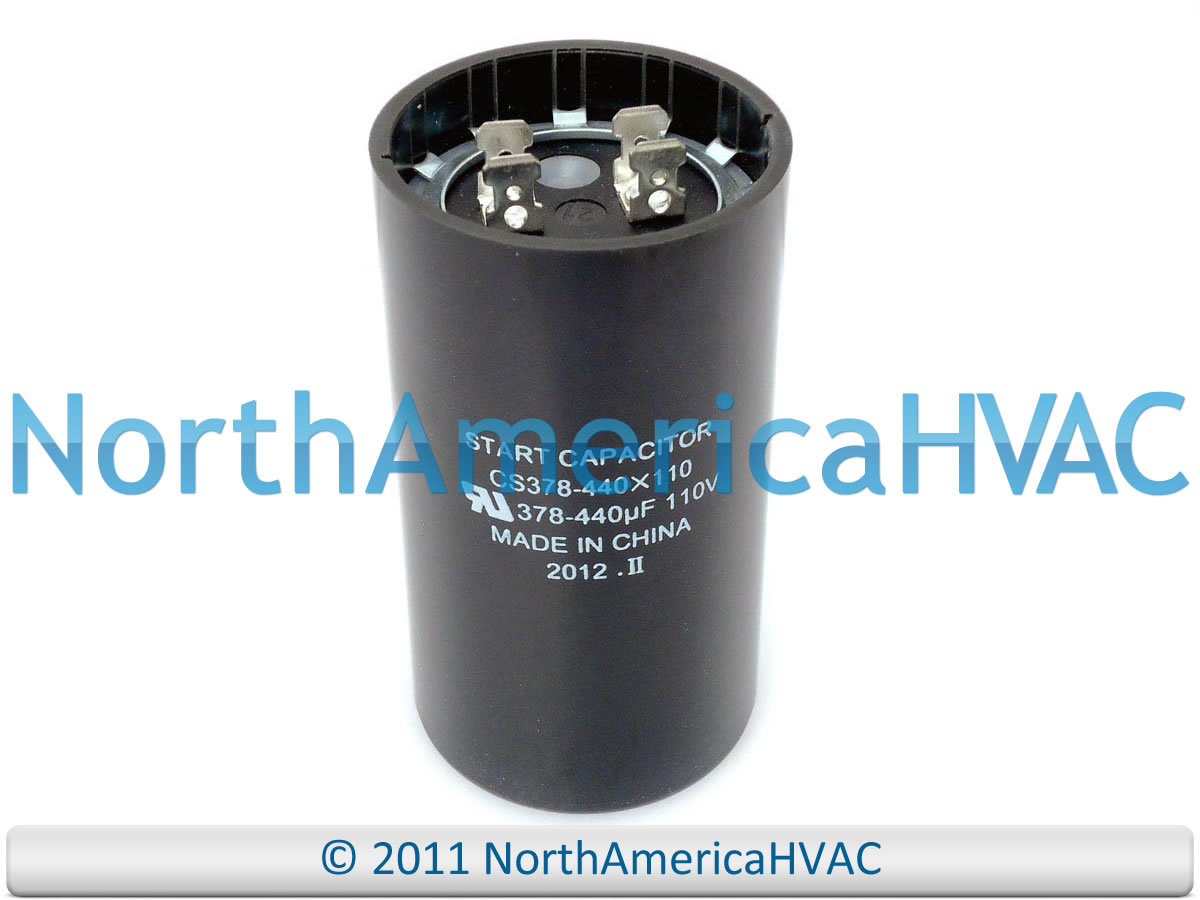 Motor Start Capacitor 378-440 MFD 110 125 VAC Volt Replaces