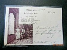     AK ,Perlen Deutsch Poesie, gelaufen 19.7.1899 mit BM, HH-Eppendorf Serie 203