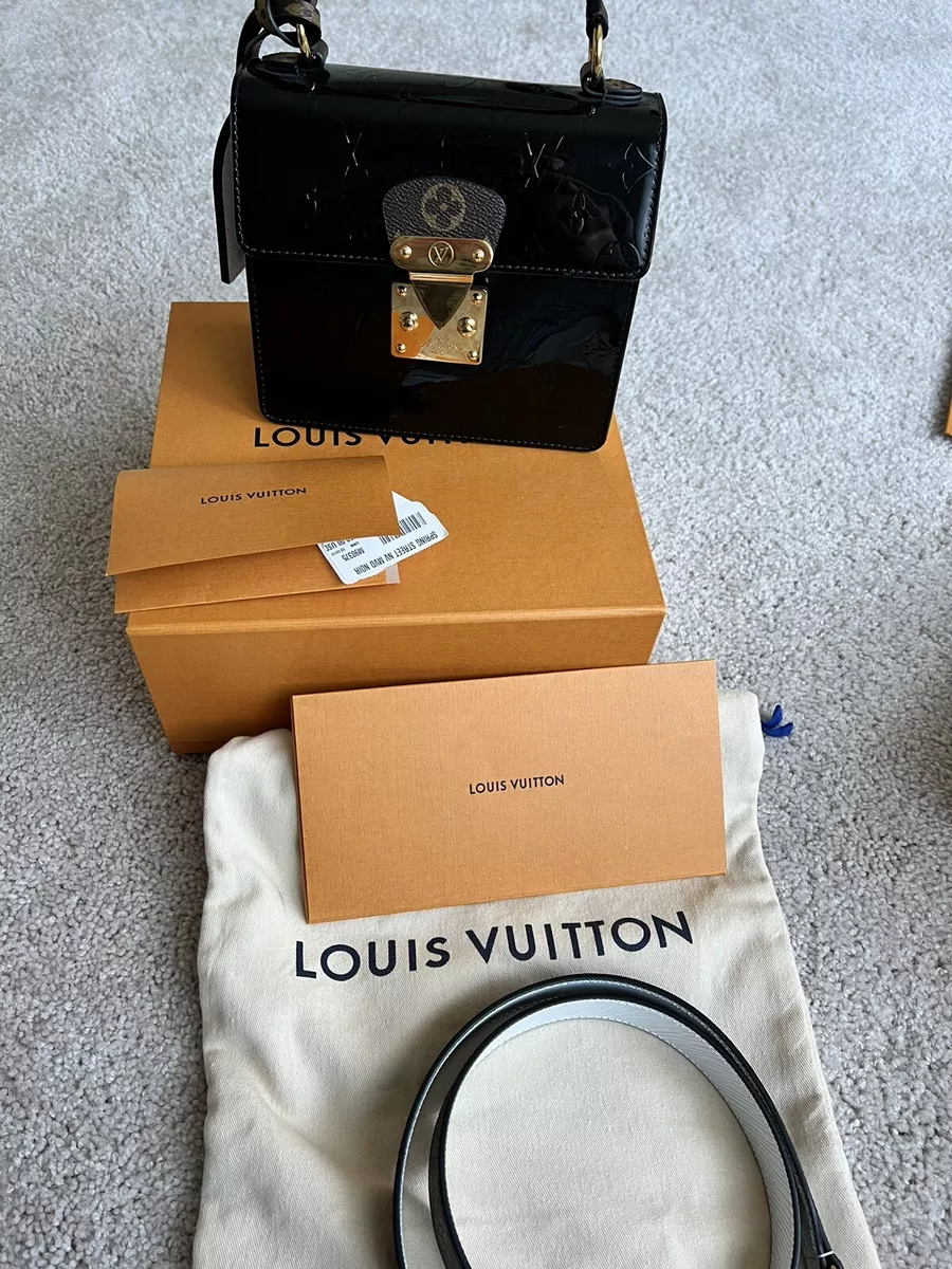 Louis Vuitton Monogram Vernis Spring Street Metallic Black