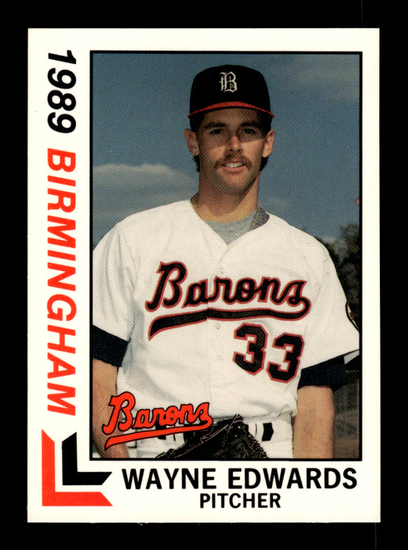 1989 Best # 21 Wayne Edwards Card (ML) Birmingham Barons Chicago White Sox