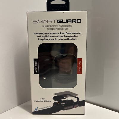 Smart Guard Bumper Case Watch Band Screen Protector for Apple Watch 38mm