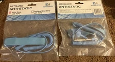 Two Kingwin Anti Static Wrist Straps Blue ESD ATS-W24 NOS