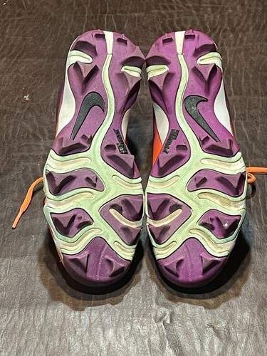 Nike Fast Flex 6Y Softball Cleats. CZ5919-805. Orange/Purple. - Picture 9 of 10