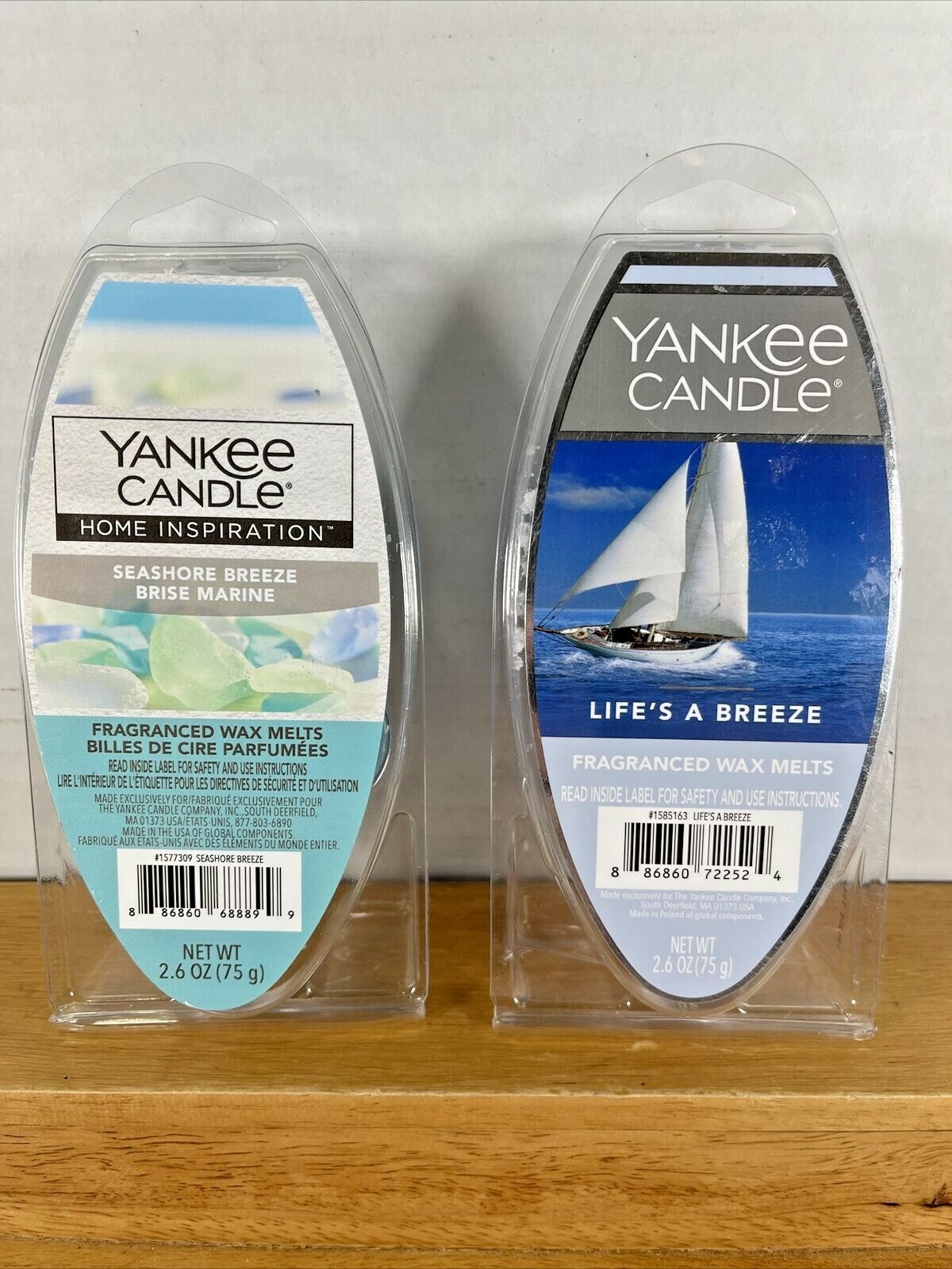 LOT OF 2 Yankee Candle LIFE'S A BREEZE/SEASHORE BREEZE SCENTED WAX MELT 6 Pks eBay