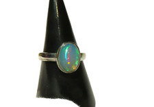 Edel Opal Ring Gr. 55 / 925 Silber 12x9,2 mm Nr. B10148