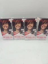 4 pk Revlon ColorSilk Tone + Gloss + Care Demi-Permanent Hair Color, 4RV