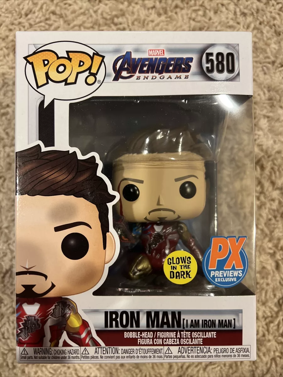 Funko Pop Avengers Endgame I Am Iron Man Glow in The Dark Deluxe