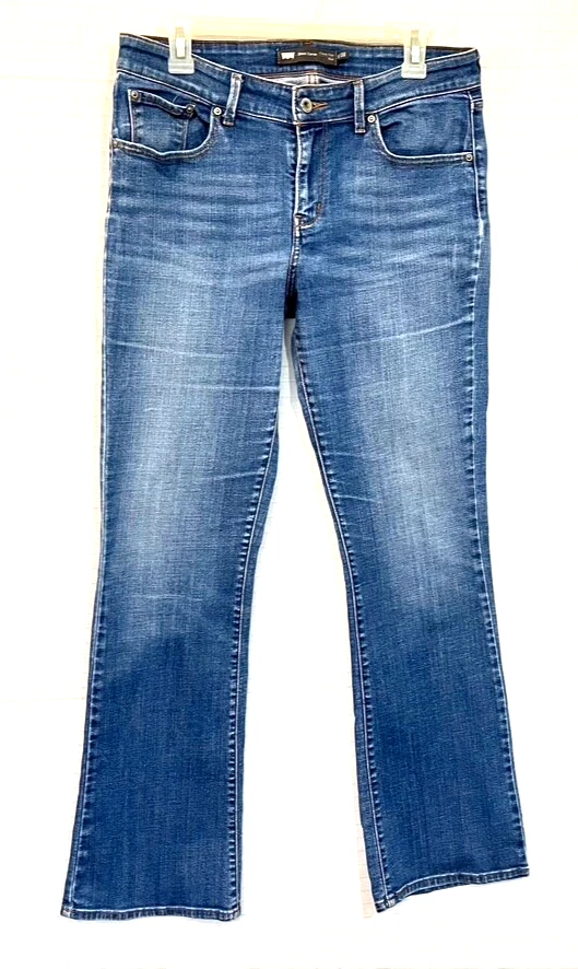 Levi's Demi Curve Femme Bleu Skinny Slim Stretch Jeans W25 L30 (101492