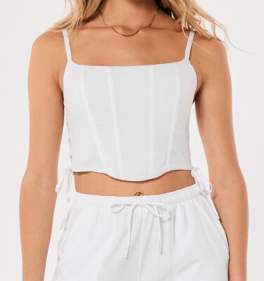 Women's Gilly Hicks Woven Lace-up Corset (Size