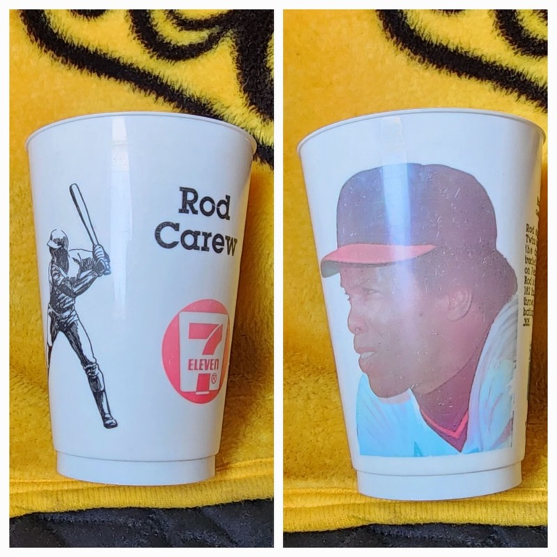 1982 7-11 Slurpee Cup 1982 Series Rod Carew ANAHEIM California Angels HOF