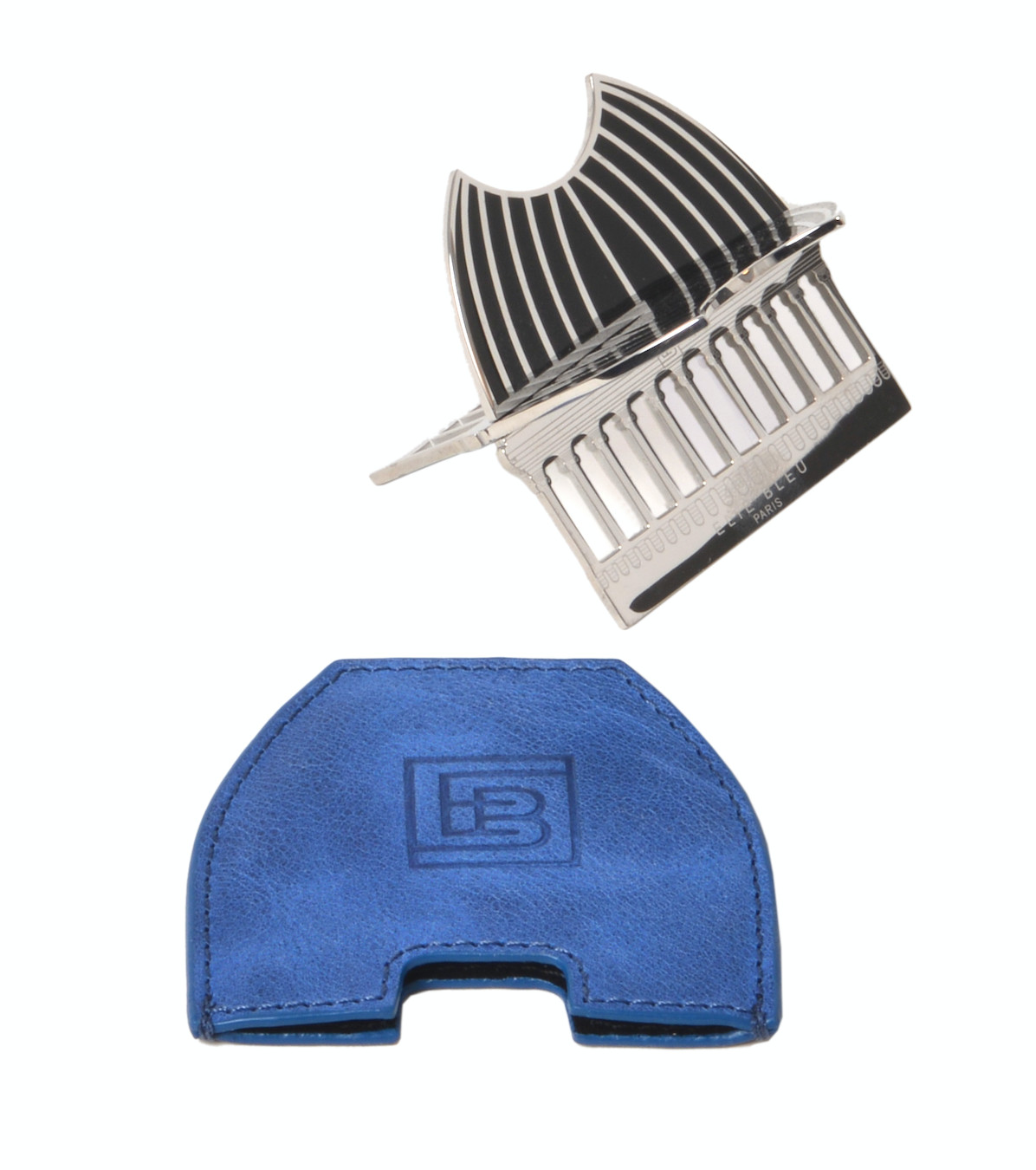 Elie Bleu Enameled Cigar Stand, Black & Silver, El Capitolio, CC19S1, New In Box