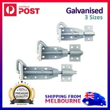 High Security Pad Bolt Padbolt Slide Door Bolt Barrel Latch Shoot Galvanized AU