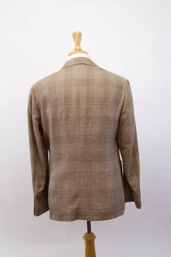 NWT$3995 Brunello Cucinelli Men Glen-Check Print Sport Coat W/Logo Buttons A228 - Picture 4 of 8