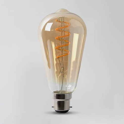 Home LED Filament ST64 Spiral Teardrop 25W BC 250 Lumens Bayonet Warm White - Picture 4 of 7