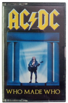AC DC Who mad Who, Cassette Tape 1986, Hard Rock, Atlantic Records, Hells Bells