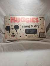 Huggies Snug Dry Size 1 Box of 4 bags 64 each 8-14 LB total of 256 diapers