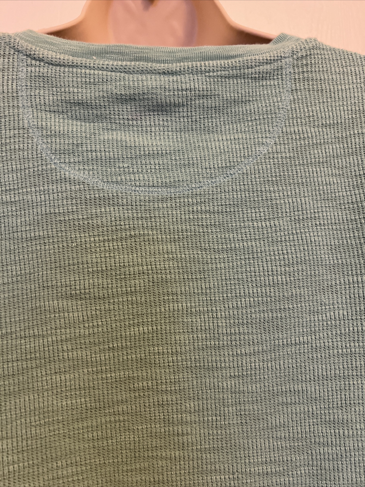 Adorable Mint Green Ruffled Pendleton Cotton Swea… - image 6