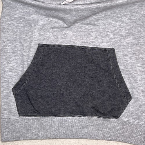 Vintage Quicksilver Sweater Adult Small Black Gray Hoodie Color Block y2k Raglan - Picture 3 of 7