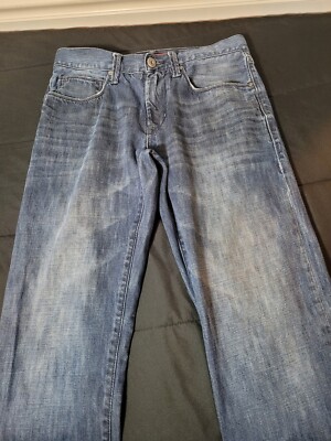 Arizona Jeans Mens 32x32 Relaxed Straight Blue Dark Wash