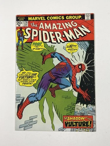 Amazing Spider-Man #128 8.5 VF+ Vulture appearance Marvel Comics (1968)