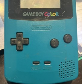 Nintendo Game Boy Color Handheld  Console Teal TESTED 1998 cgb 001 with 3 games